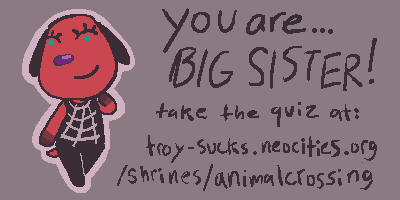 You are a Big Sister Villager!