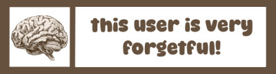 This user is very forgetful!