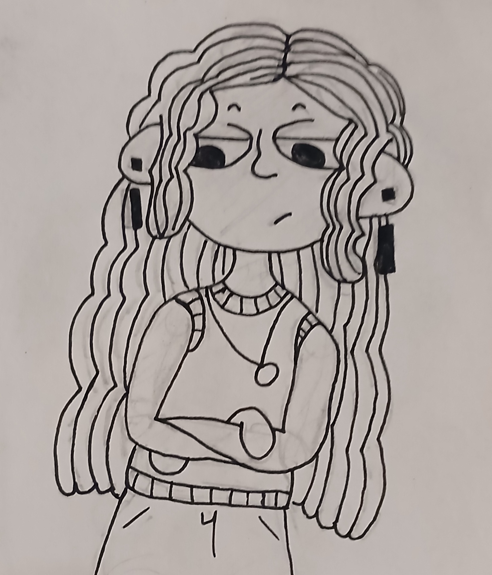 Drishy... the only side character whose design (at least as far as facial features) I've decided on.