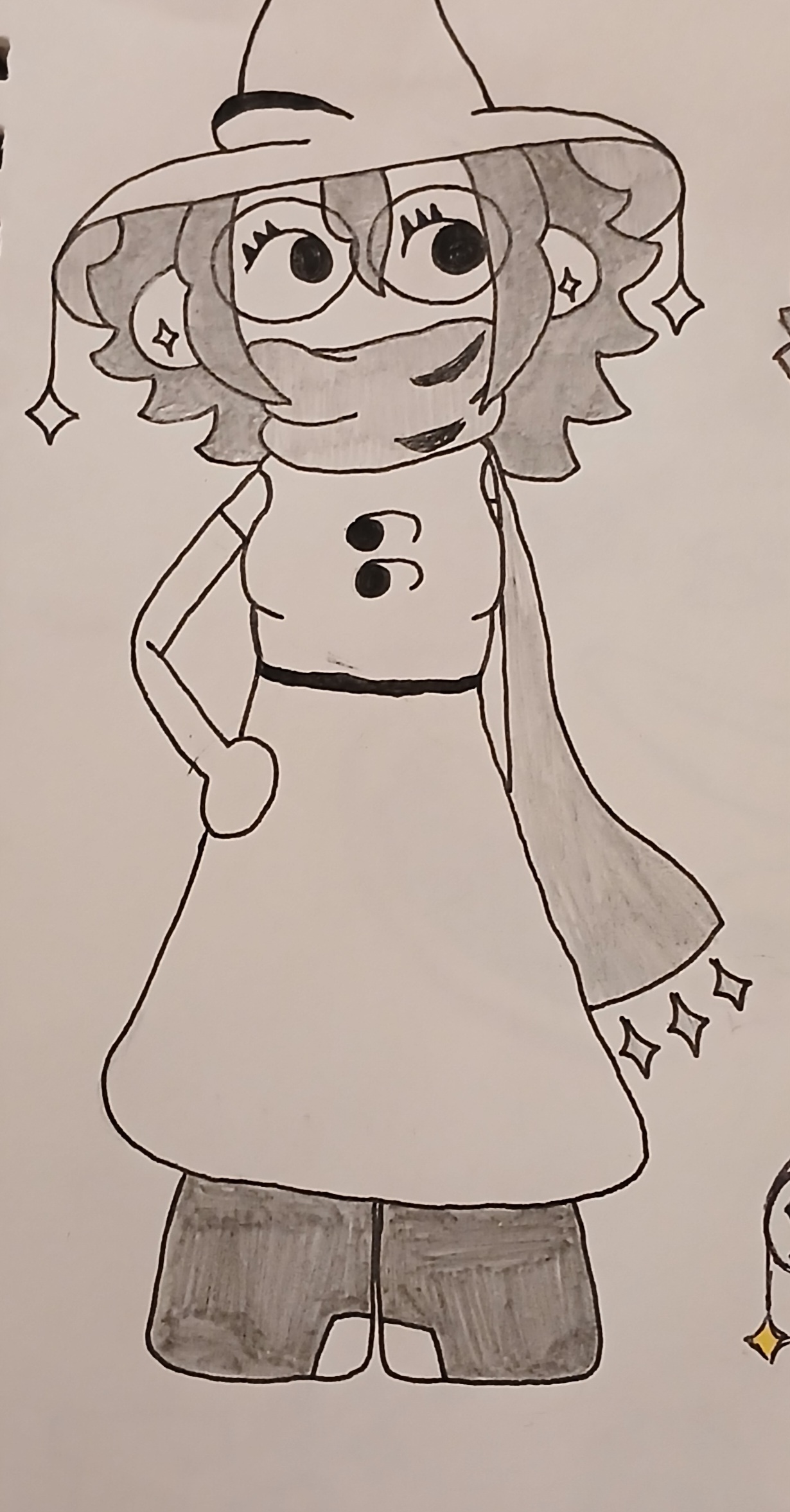 I was trying to nail down her appearance when I drew this one...