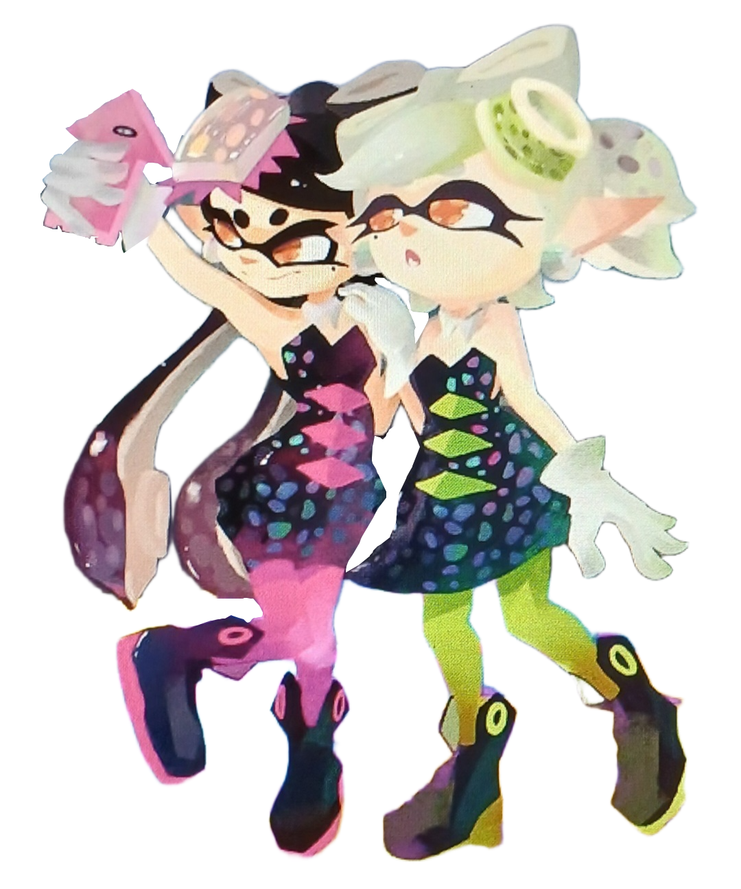 Source: Xile on Pinterest Squid Sisters taking a selfie