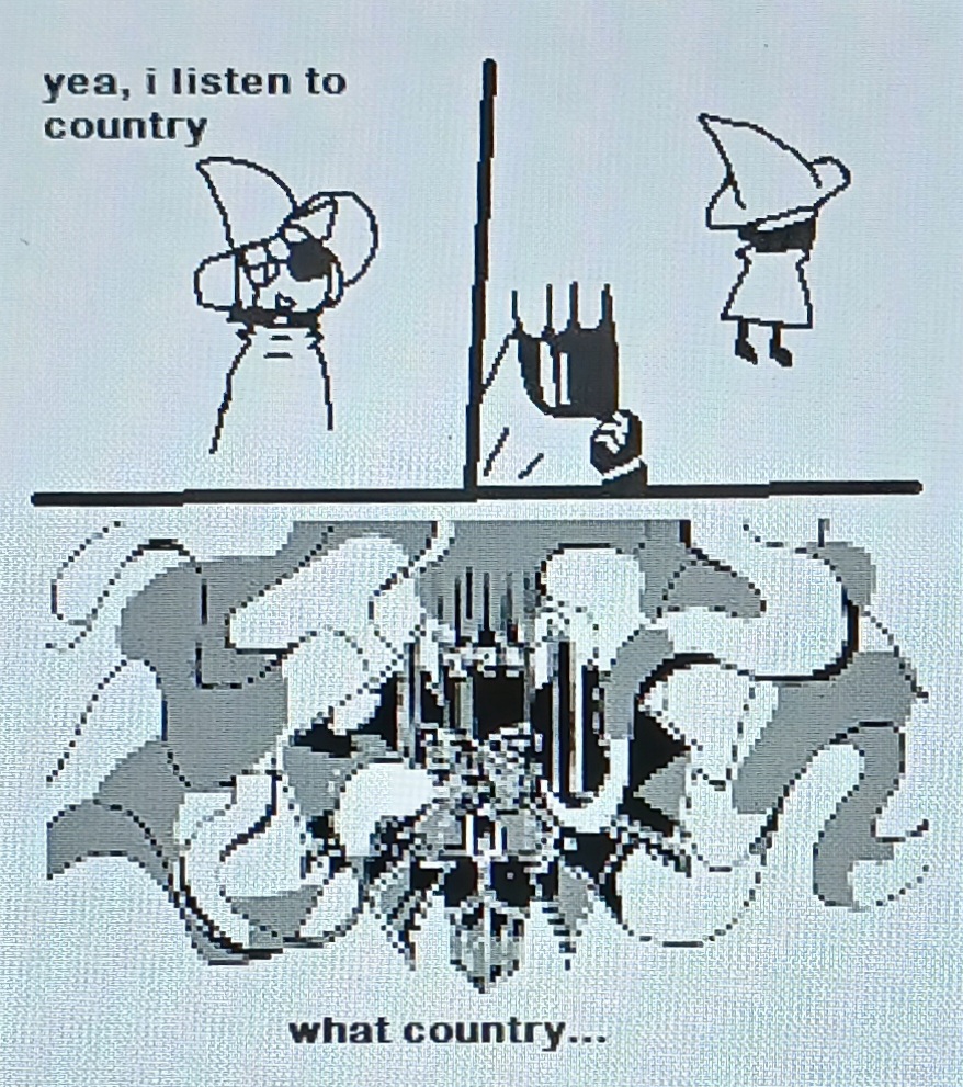 siffrin: yeah i listen to country the king: ...what country?
