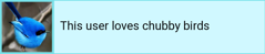 This user loves chubby birds.