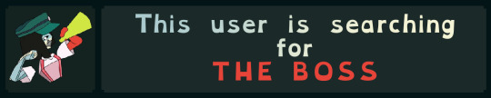 This user is searching for THE BOSS!