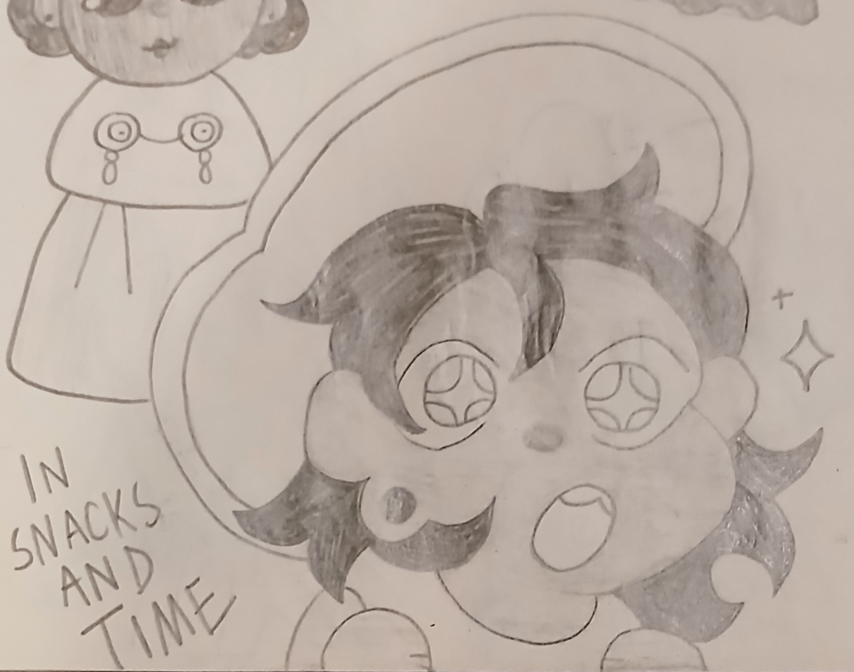 Bonnie with sparkly eyes... I accidentally whitewashed them a little bit. Sorry, I didn't have a reference!