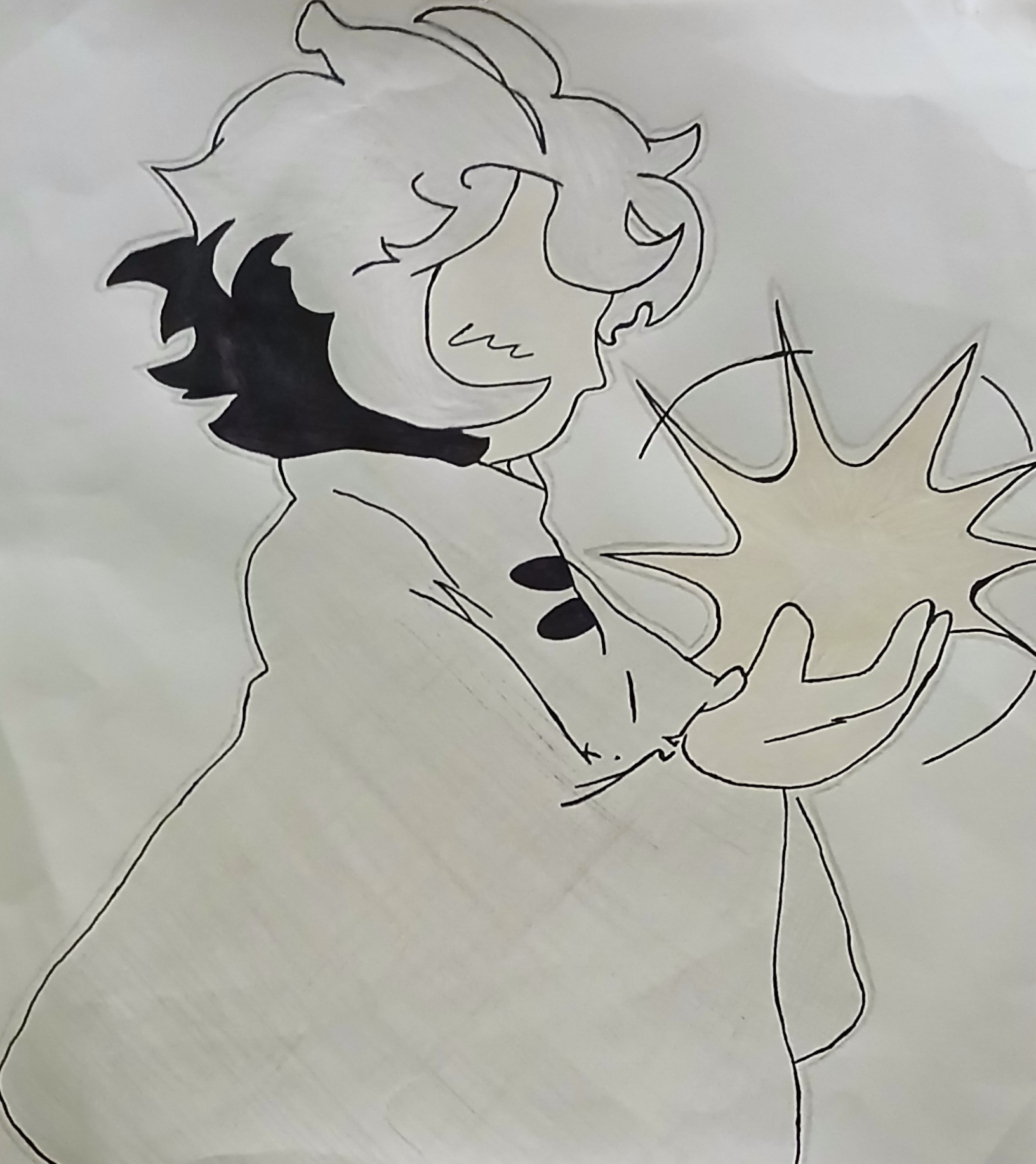 Siffrin holding a star in the opening cutscene