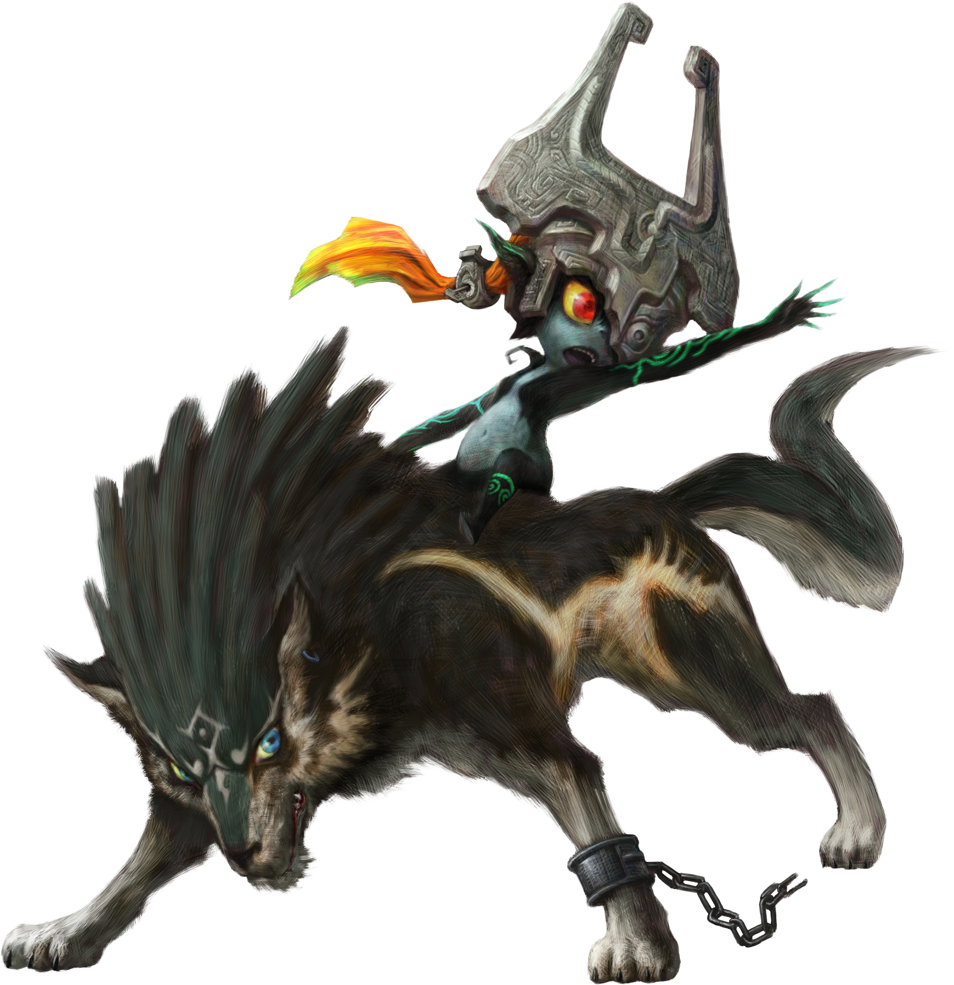 Midna and Wolf Link